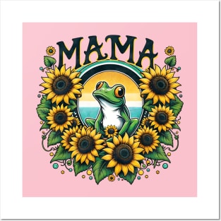 mama frog Posters and Art